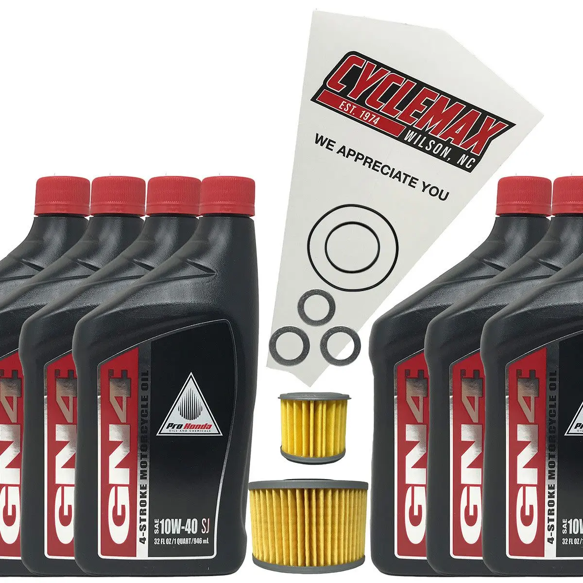 Honda OEM Oil Change Kit for 2016-2023 Honda Pioneer 1000 with 10W-40 Oil