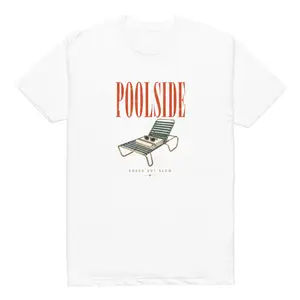 Poolside Graphic Unisex Fitted T-Shirt