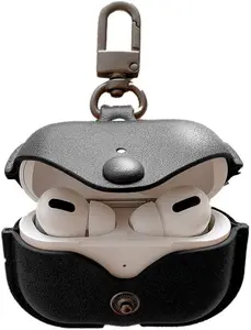 EliteCase Premium Leather Case for AirPods Pro 1st and 2nd Generation