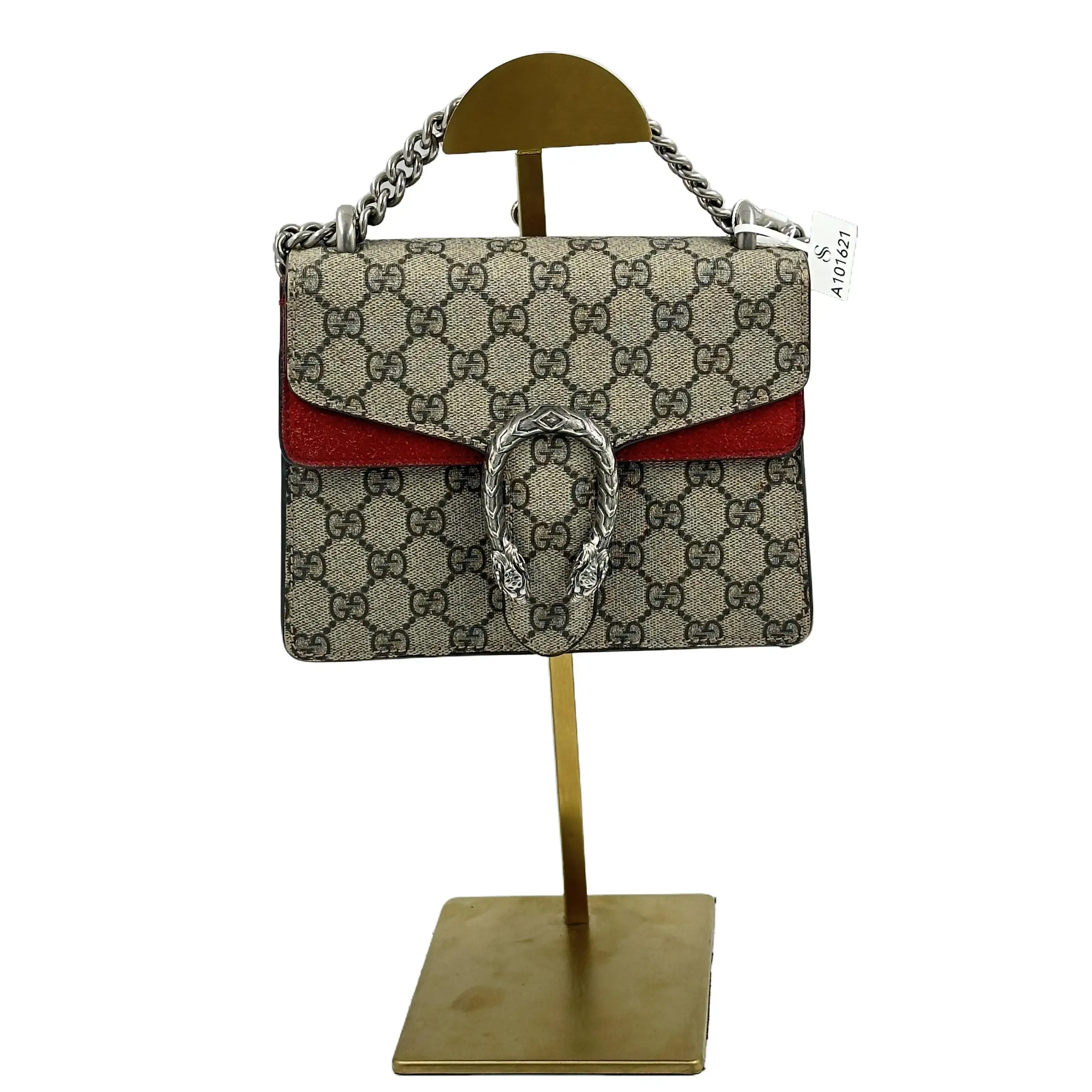 Pre-owned GUCCI GG Supreme Dionysus Mini Shoulder Bag A101621