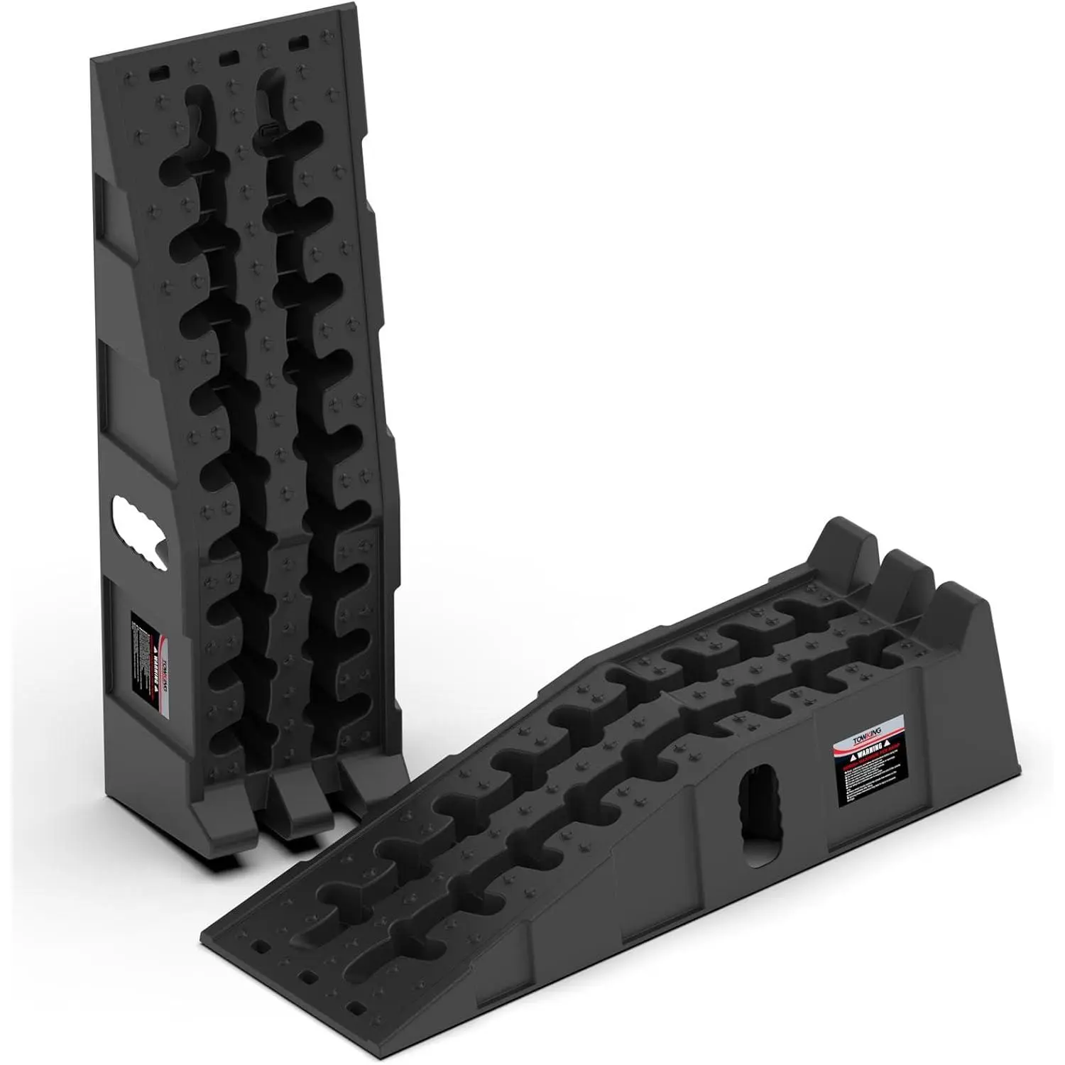 Ramps for Oil Changes and Lift, Portable High Profile  Ramps for Garage, Heavy Duty Tire Ramps for Larger  and Support Jack, 2 count