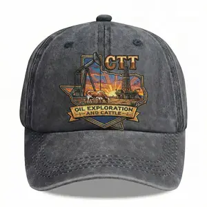CTT Oil Exploration And Cattle Hat Embroidered Baseball Cap
