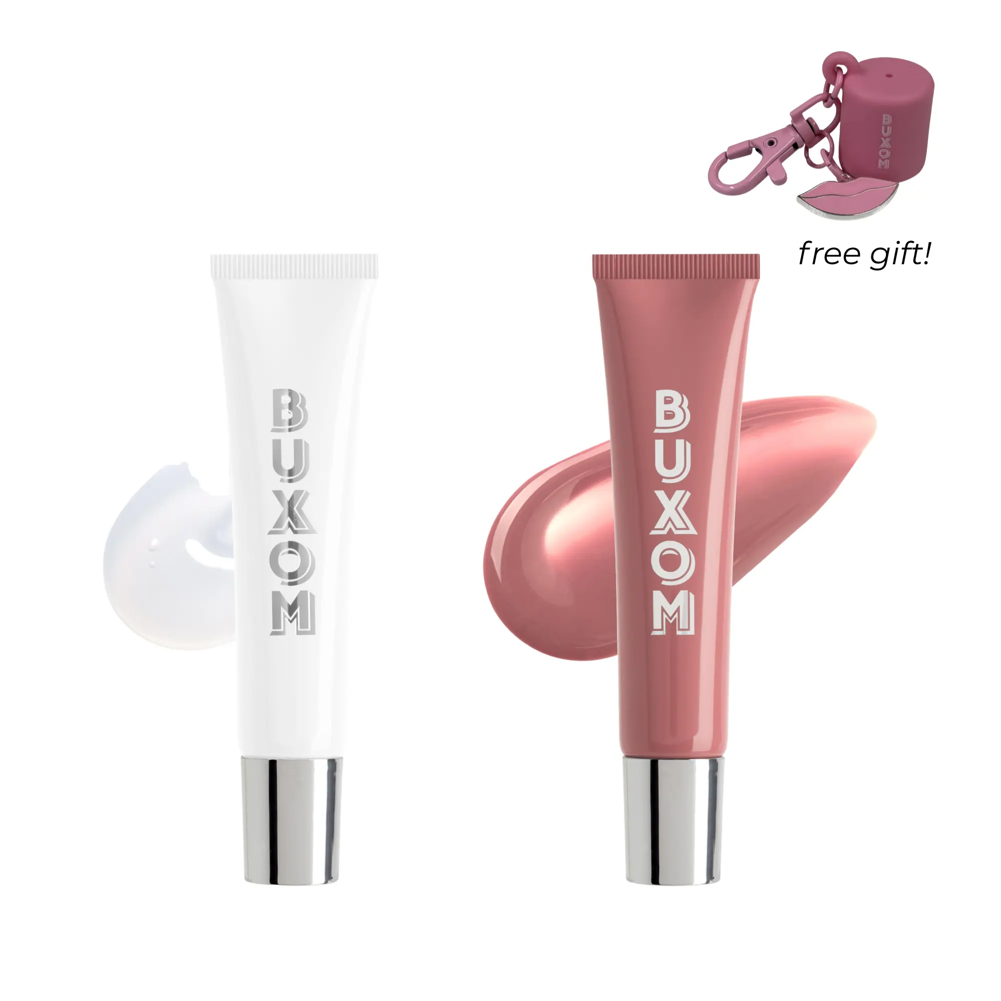 BUXOM Power-Full Plumping Peptide Duo - Lip Tint + Peptide Lip Treatment - 36HR Hydration