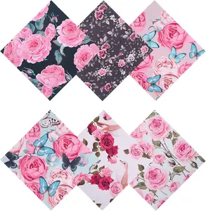 6 count Thickened Glasses Cleaning Cloth Elegant Flower Design Microfiber Cleaning Cloth, Multi-Colored Eyeglass Lens Cleaning Cloths, Soft Wipes for  Eyeglass and Phone Screens (Peony)