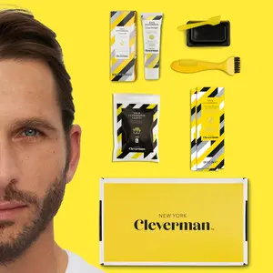 Beard & Hair Dye Kit - Light Brown Color Cream Haircare Nourishing Oil