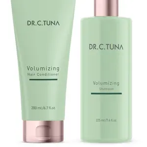 Volumizing Shampoo & Conditioner Bundle - 225ml Shampoo & 200ml Conditioner - Natural Repairing & Volumizing Hair Care for All Hair Types - Vegan Cruelty-Free Formula Cleansing Haircare Moisture Moisturizing