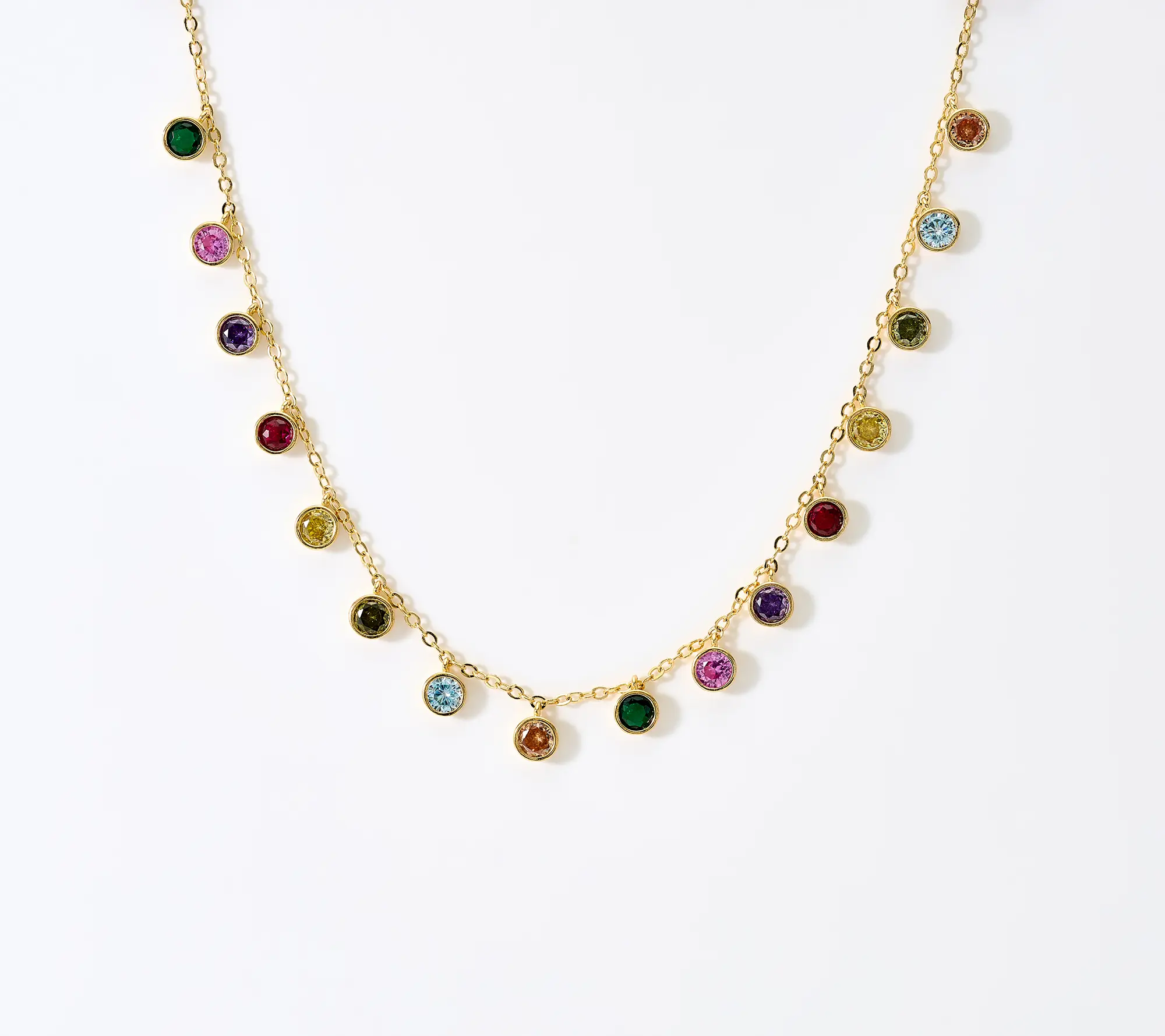 Diamonique Italia Party Charm Necklace, Bronze