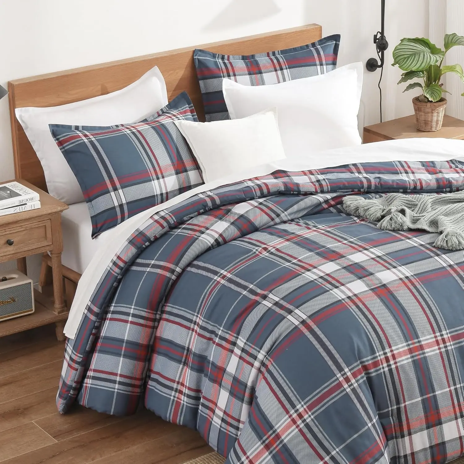 11   Plaid   Navy Red