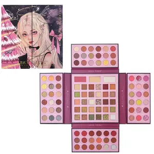 105 Color Eyeshadow Palette with Highlighter & Blush, Matte & Glitter Eye Shadows Palette, Long Lasting Shimmering Eye Shadow Makeup Products, Cosmetic, Highly Pigmented Palette