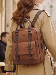 Vintage Backpack for Women Retro Fashion Purses School Backpack Casual Travel Daypack