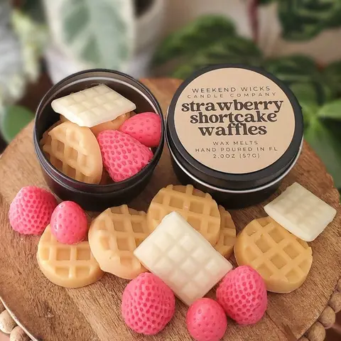 Strawberry Shortcake Waffles Wax Melts, Fake Food Wax Melts