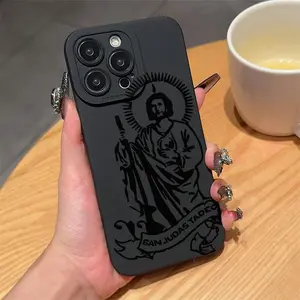 Saint Jesus Pattern Phone Case, Anti-drop Phone Protector Cover, Phone Accessories Compatible with iPhone Series