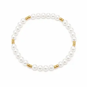 Golden Hour Elastic-Stretch Beaded Bracelet