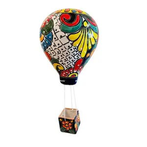 Mexican Talavera Hot Air Balloon Handmade Mexican Decor Ceramic Globo Aerostatico de Talavera Mexicana