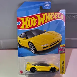 Hot Wheels '90 Acura NSX Wheel Swap Re-Packaged Yellow Die-Cast Car HW The 90s Series 175/250 2/10