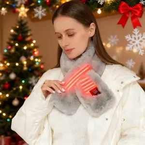 New Neck Heating Pad USB Powered, Unisex Winter Warm Scarf, Heated Neck Wrap, Couple Set, Men and Women, Cold Weather Essential