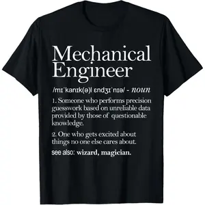 Mechanical Engineer Definition Apparel, Mechanic Engineering T-Shirt,Made in USA