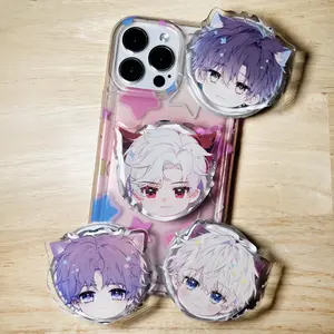 Chibi Kitty Love and Deepspace Cat Caretaker Magnetic Adhesive Phone Grip Holder Stand Xavier Sylus Zayne Rafayel