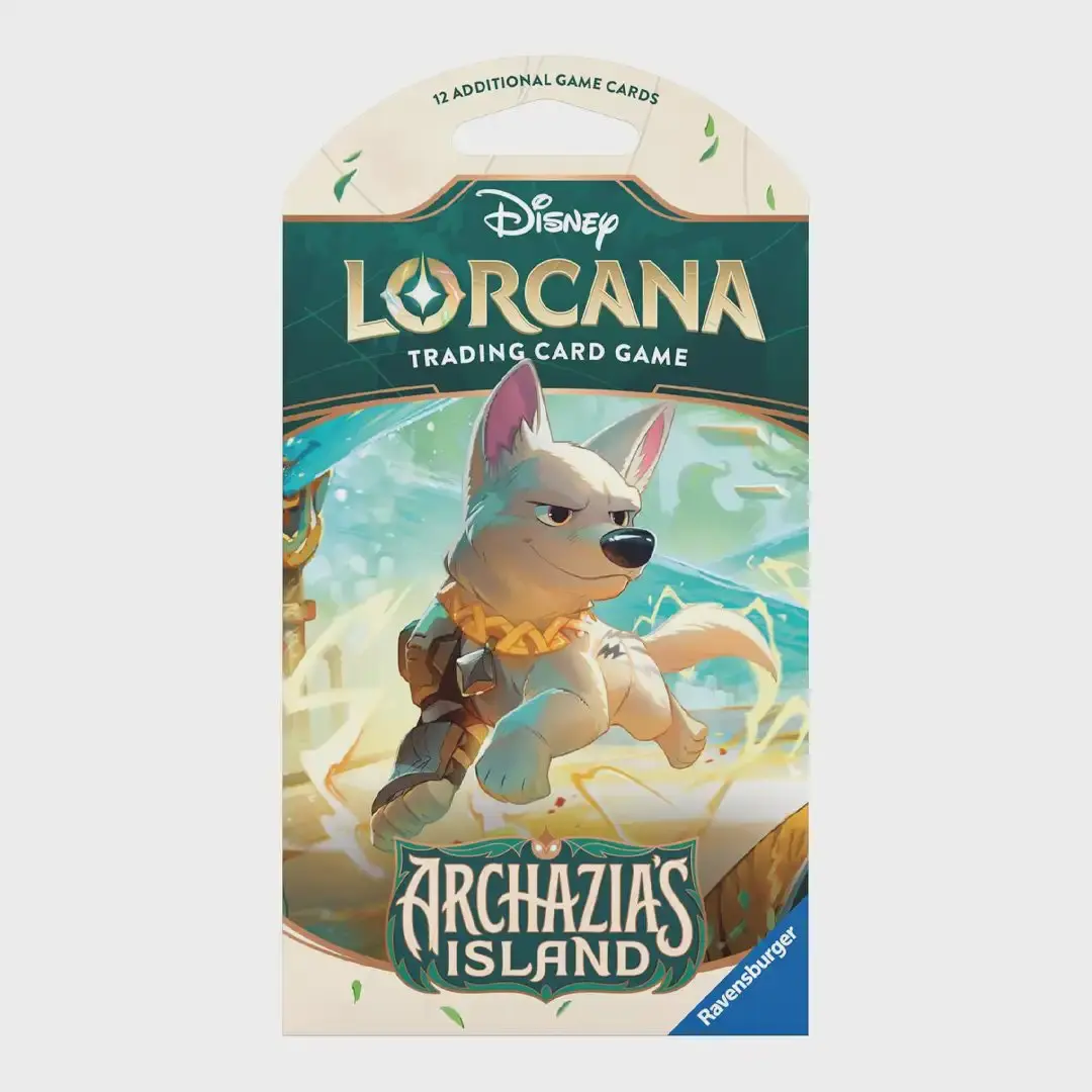 Ravensburger Disney Lorcana TCG Archazia's Island Single Booster Pack, Authentic Collectible Trading Cards, Authentic Collectible Cards