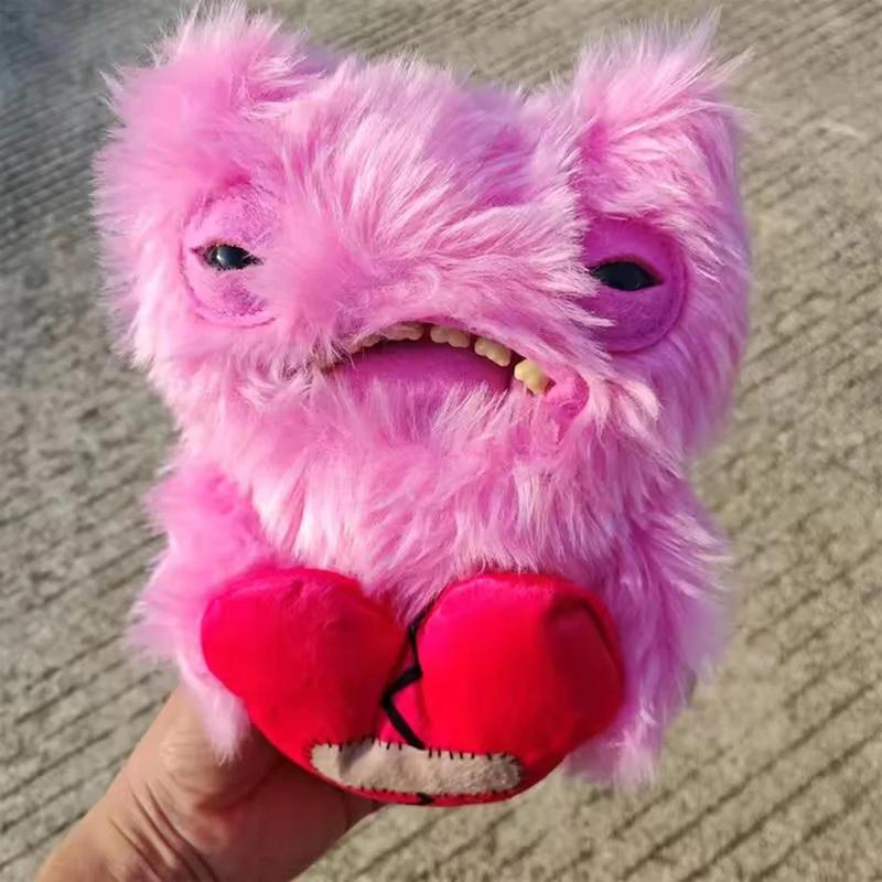 Love Fuggler-Ugly-Monsters Plush Collectible Toy Heart MUNCH MUNCH Stuffed Plush Doll Valentine Present Red and Pink
