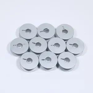 10Pcs 55623A Aluminum Bobbins For Industrial Lockstitch Sewing Machine High Quality Sewing Craft Tool flat-bed Sewing Machine Accessories Aluminum Spool For Brother, Juki Single Needle Sewing Machine
