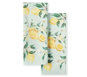 MARTHA STEWART Lemon Whimsy Kitchen Towel 2-Pack Set