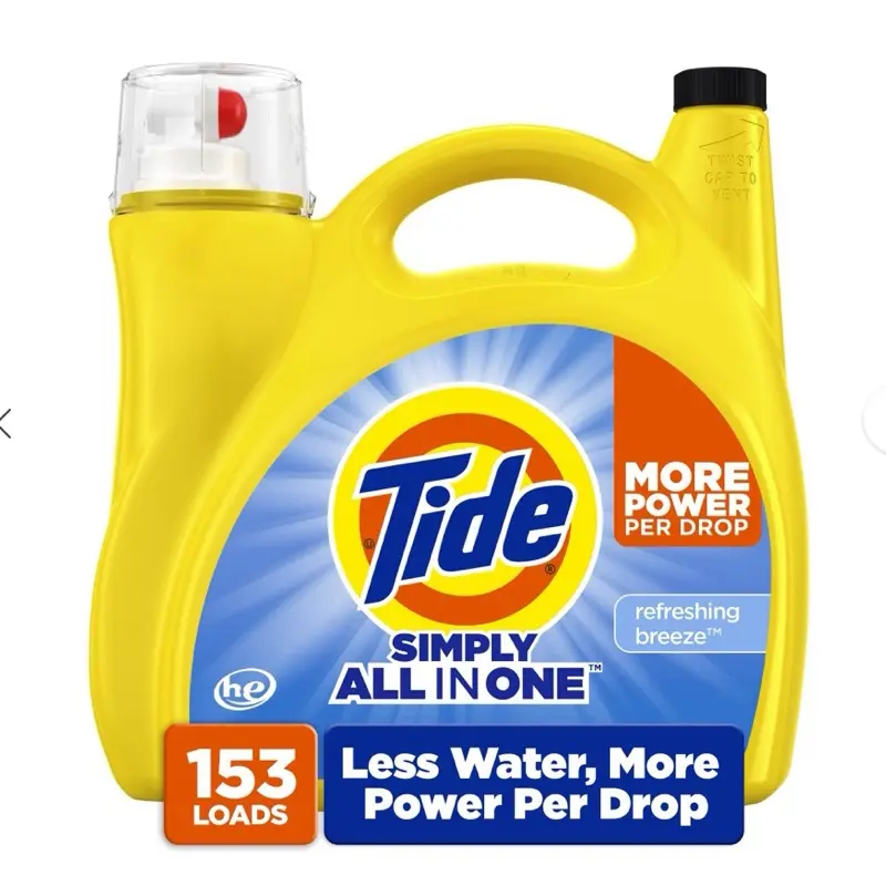Tide Liquid Laundry Detergent, Stain-Removing Formula for Regular & High-Efficiency Washing Machines