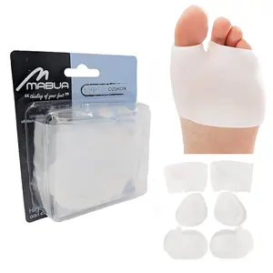 MABUA 3-Pack Metatarsal Pads for Women and Men for Pressure Relief – Ball of Foot Cushions for Women – Relief and Soft Gel Foot Pads for Feet – Forefoot Cushions Pads, Aching Feet