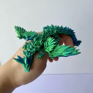 3D Printed Dragon Design Ornament, Rotatable Dragon Design Desktop Decoration, Home Room Office Decoration, Creative Gift for Kids