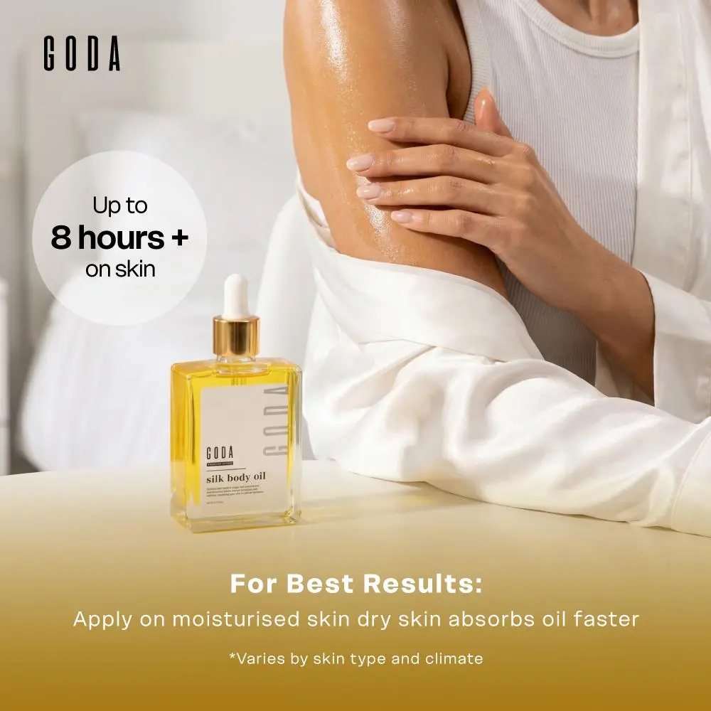 GODA Silk Body Oil - 1.79L oz Lightweight Scented Formula with