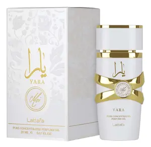 Lattafa Yara Moi Pure Concentrated Perfume Oil For Women 20ml Elegant White & Gold Packaging