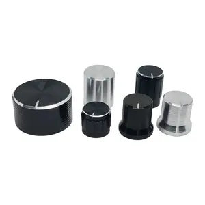 2-Pack Guitar Volume Aluminum Knobs, Top Tuning 6mm Axis, for Potentiometer Control, Diameter Options 13mm 15mm 26mm