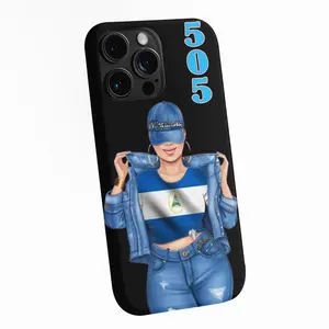 Nicaragua 505 Phone Case Latina Style Nicaraguan Flag Design Durable Protective Fashionable Gift for Nicaraguan Queens