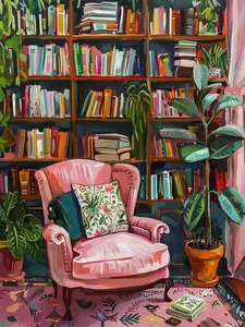 Study 5D DIY Full Diamond Art Painting Kit Adult Gift Diamond Painting Gemstone Art Craft Home Wall Decoration Handicraft