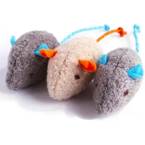 Cat Toy Interactive Toy Plush Mouse Shaped Toy - (3 Pack)
