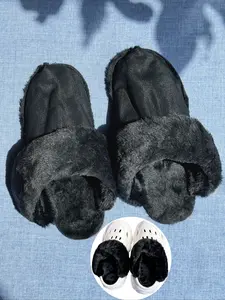 Autumn Winter Hole Shoes Warm Insole Plush Lining Couple Shoe Covers Detachable Plush Liner Comfortable Pad Shoe Insoles