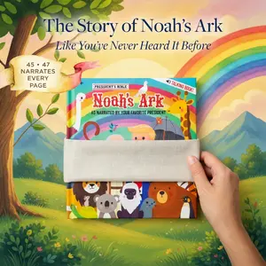 Noah's Ark Talking Book for Kids with Celebrity Voice Narration - Interactive Sound Buttons on Every Page - Hardcover Christian Bible Storybook - Easter Book & Sunday School Gift for Children Ages 3+