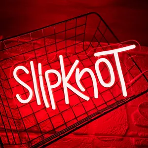 Slipknot Neon Sign Wall Decor - Iron Music Legend Band Themed Poster for Home, Bar, Studio - Multipurpose, Easy Wall Hanging, No Electricity Needed, Led Sign