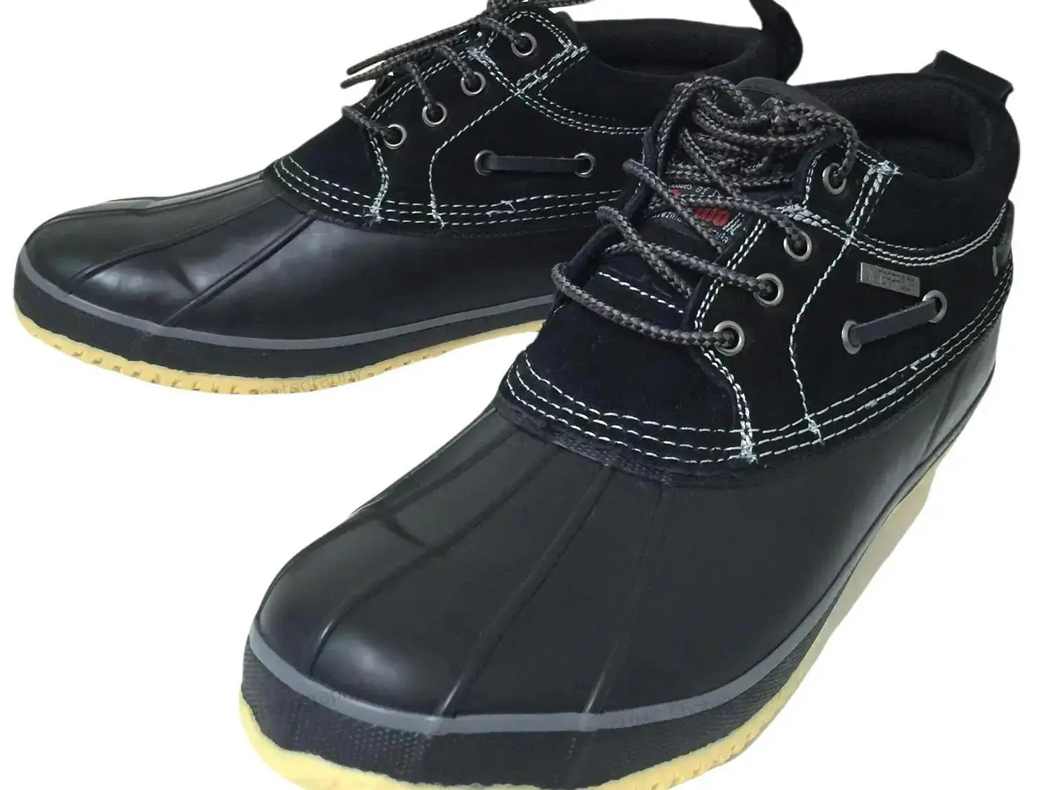 Men's Short Duck Boots Suede Insulated Waterproof Rain Boat Shoes