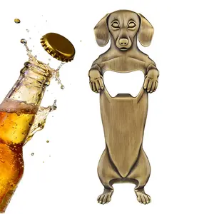 Novelty Dachshund Beer Bottle Opener, Multi-functional Beer Beverage Soda Opener, Portable Bar Utensils Tool for Home & Camping, Funny Dog Themed Gift for Beer Lovers