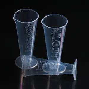 Plastic Measuring Cup with Graduation, 3 Counts/set Clear Measuring Cup, Measuring Utensils for Kitchen, Laboratories and Research Facilities