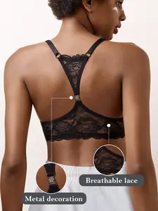 Women's Sexy Breathable Lace Push-Up Bra Set—featuring a front-clasp design, it offers both comfort and style, making it perfect for both everyday wear and special occasions. Available in a variety of colors. Front Closure Bras