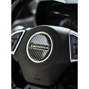 Camaro 2016-2024 Carbon Fiber Steering Wheel Airbag Center Overlay