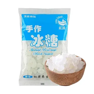 HONGYE Handmade Rock Sugar 400g - Pure Natural Crystal Sugar for Cooking & Baking