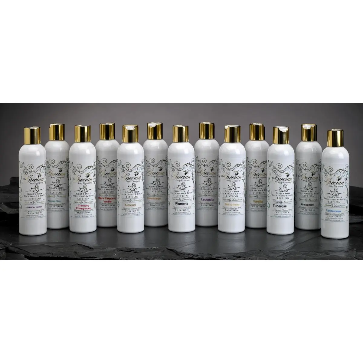 212 MAIN Gracian L-13 Organic Goat's Milk Lotion - Island Citrus, Creamy Coconut & Rosemary Infused, Raspberry Scented Unisex Moisturizer, Nourishing Hydrating Body Care Fragrance Product, Creamy Coconut Scent Unisex Fragrance