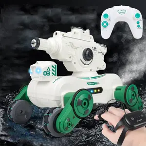 Remote Control Robot Dog, 2.4G Gesture Sensor Robot Dog with Light & Spray, Rechargeable Indoor & Outdoor Remote Control Robot Dog, Birthday Gift