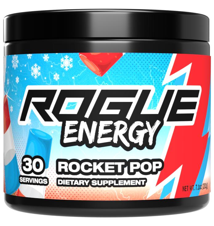 Rogue Energy 2-in-1 Energy Drink Powder + Focus Pre Workout - Boost Blood Flow with L-Citrulline, Increase Dopamine with Bacopa Monnieri Nootropic - 175mg Caffeine for Explosive Energy - Sugar-Free 30 Serving Tub Supplement Fitness