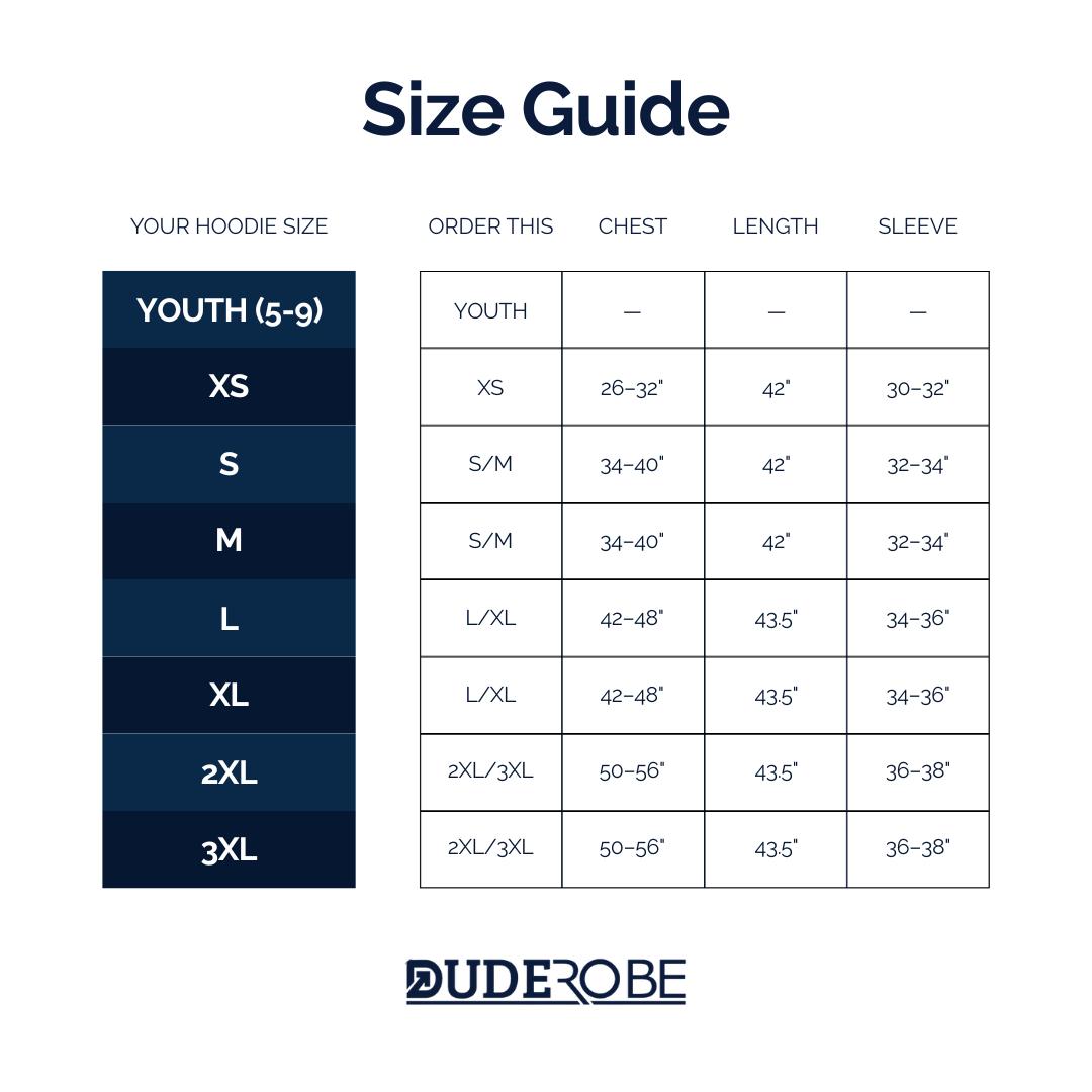 The DudeRobe - Premium Hoodie Robe for Men - Comfy Loungewear