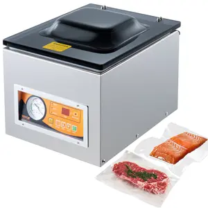 fathersdaygift VEVOR Chamber Vacuum Sealer, 260W Sealing Power, Vacuum Packing Machine for Wet Foods, Meats, Marinades and More, Compact Size with 10.2 in Sealing Length, Applied in Home Kitchen