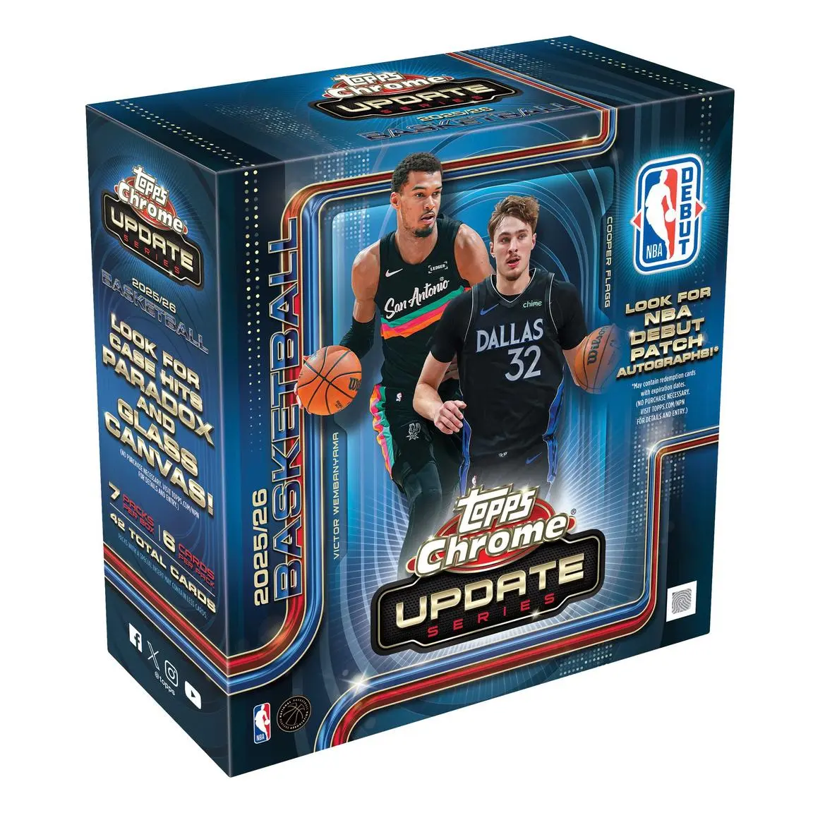 Release Day Break #080 on 8/6/26 @ 8:00 EST - Pick Your Team (PYT): 3 x 2025-26 Topps Chrome Update Basketball Mega Boxes, New Release, Officially Licensed Topps NBA Cards